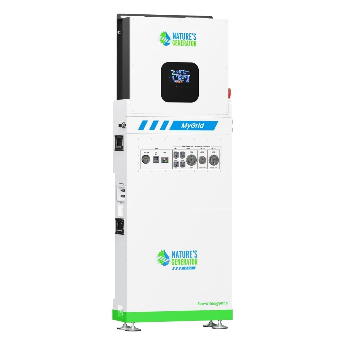 Nature’s Generator MyGrid 10K with Transfer Switch for House Battery Backup