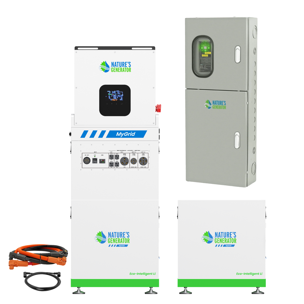 Nature’s Generator MyGrid 10K with Transfer Switch for House Battery Backup