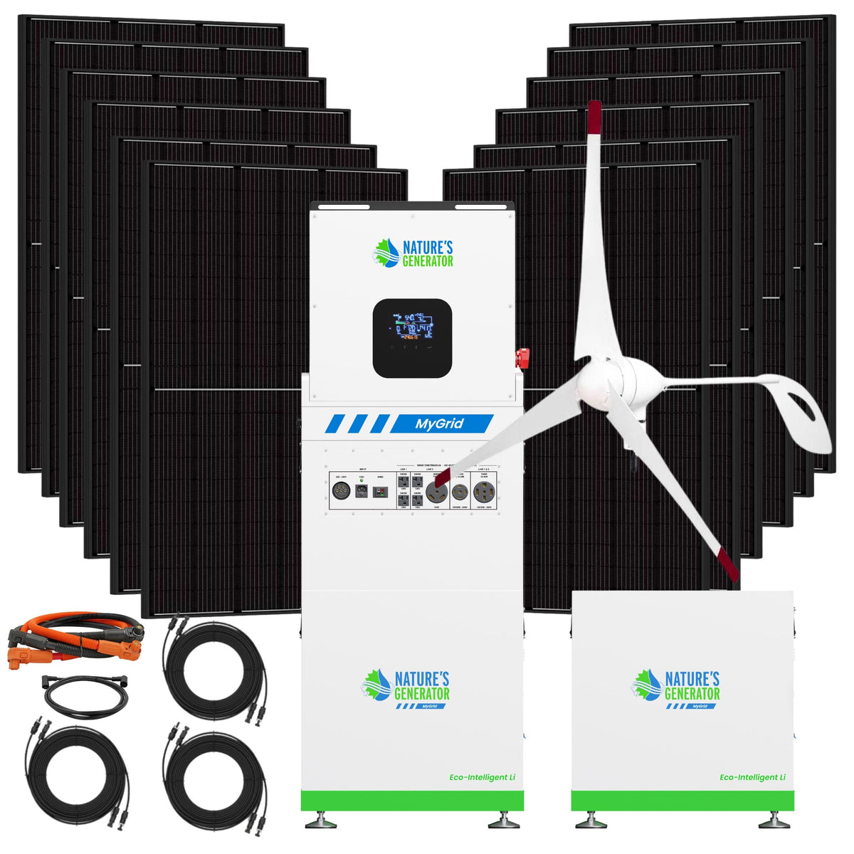 Nature’s Generator MyGrid 10K Solar and Wind Generator for Home