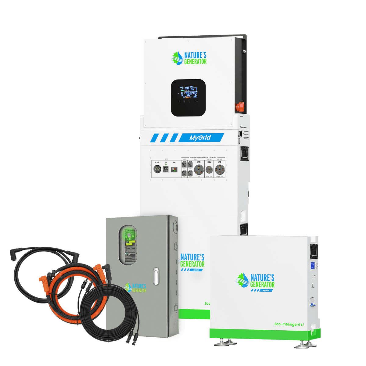 Nature’s Generator MyGrid 10K with Transfer Switch for House Battery Backup