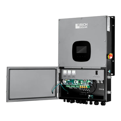 Rich Solar NOVA 12K | 12K Watt 48V Split Phase Hybrid Inverter| 12K W PV Input, 10K W Continuous Output 120/240V | Premium Inverter for Cabins, ADUs, Tiny Homes, Residential, Agriculture, Off-Grid, On-Grid | UL Certified