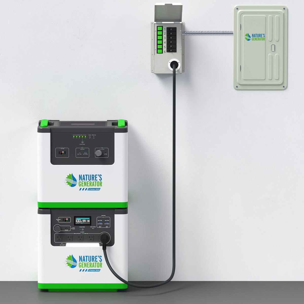 Nature’s Generator 120V 30A 6-Circuit Non-Automatic Transfer Switch