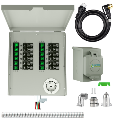 Nature's Generator 12-Circuit 120/240V 50A Non-Automatic Transfer Switch