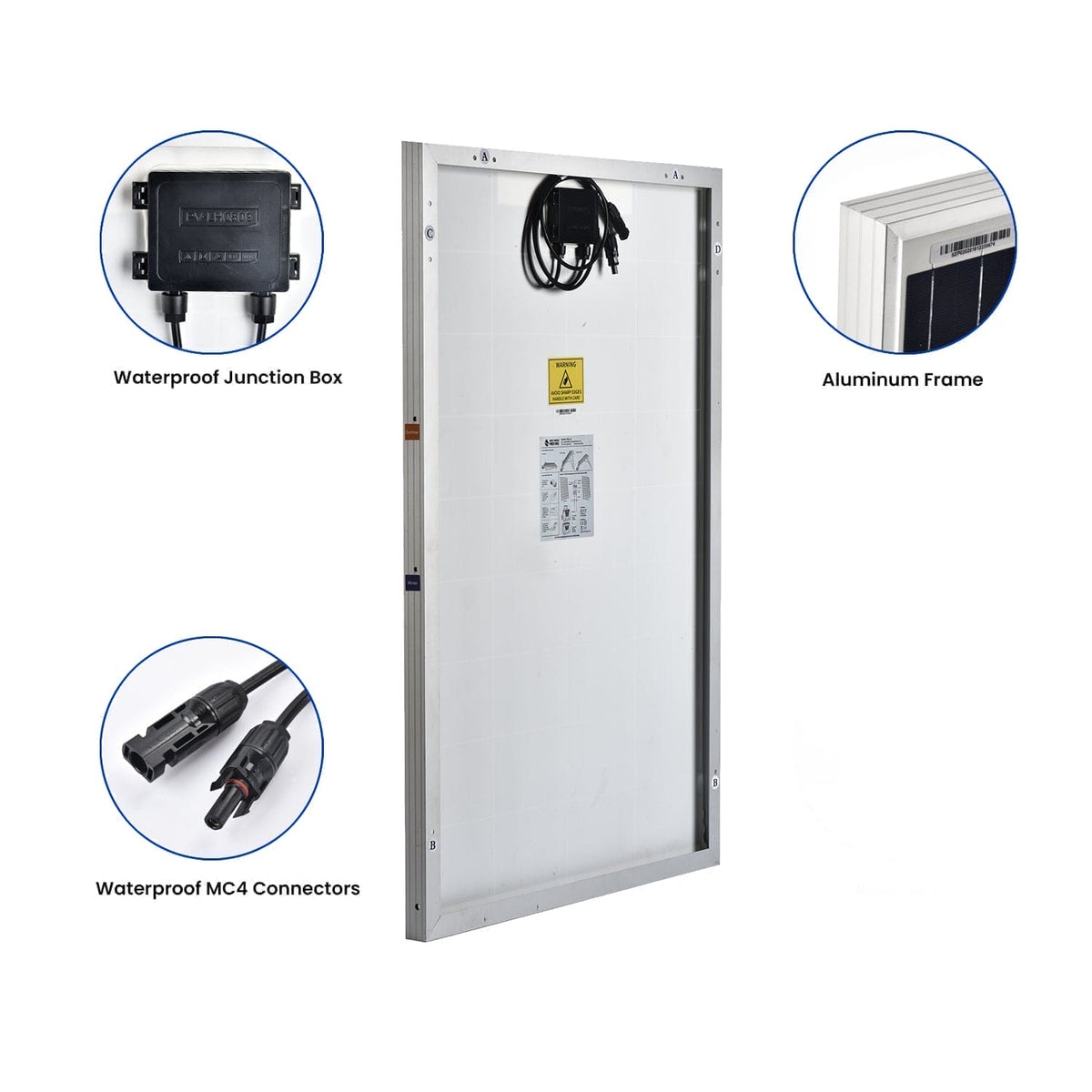 Nature’s Generator 200W Rigid Solar Panels w/ cable and connector