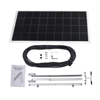 Nature's Generator Lithium 3600 Solar Generator and Transfer Switch Home Power Backup
