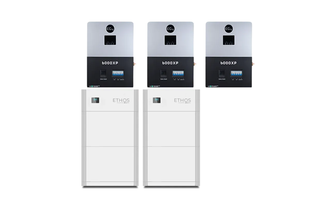 BigBattery ETHOS Battery + 6000XP Inverter | 5.12–30.72kWh | Off- Grid System