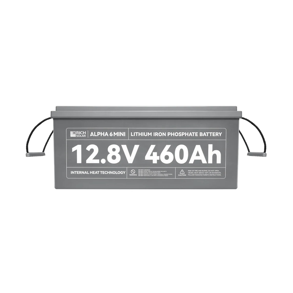 Rich Solar ALPHA 6 MINI | 12V 460Ah Compact LiFePO₄ Battery | Internal Heater & Bluetooth for RV, Van, Marine, Cabin, Backup & Off-Grid Power