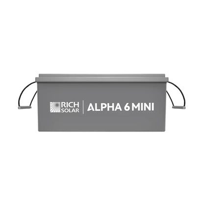 Rich Solar ALPHA 6 MINI | 12V 460Ah Compact LiFePO₄ Battery | Internal Heater & Bluetooth for RV, Van, Marine, Cabin, Backup & Off-Grid Power
