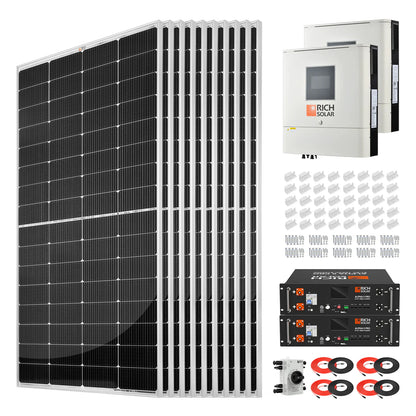 Rich Solar 2500W 48VDC-240VAC Solar Kit