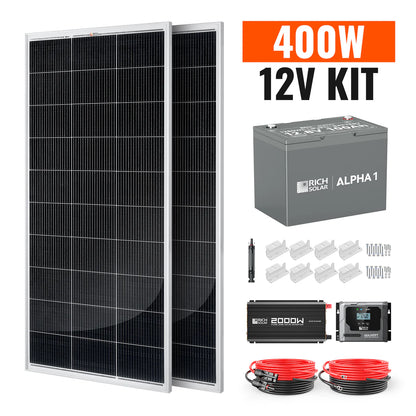 Rich Solar 400 Watt Complete Solar Kit
