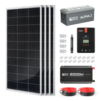 Rich Solar 800 Watt Complete Solar Kit