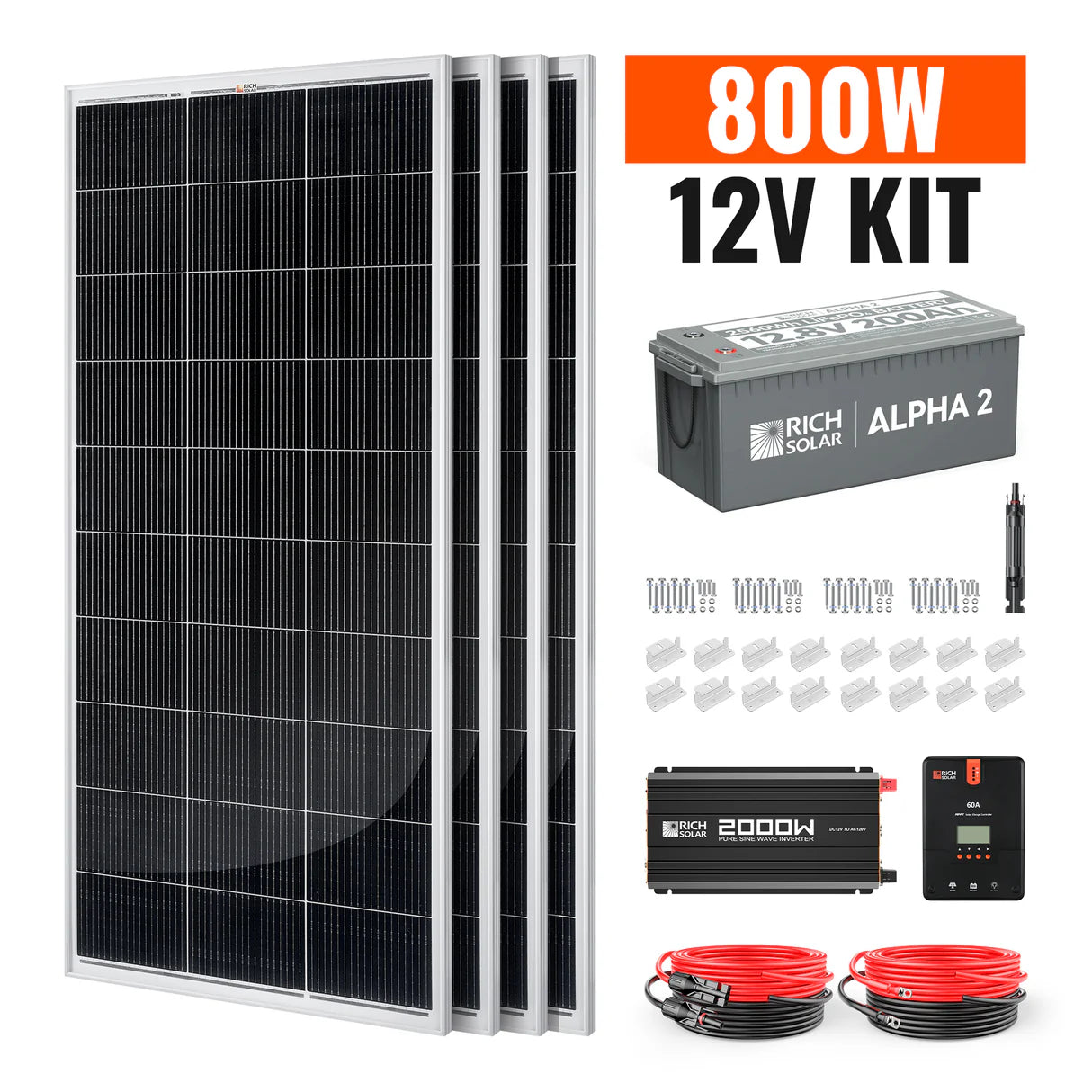 Rich Solar 800 Watt Complete Solar Kit