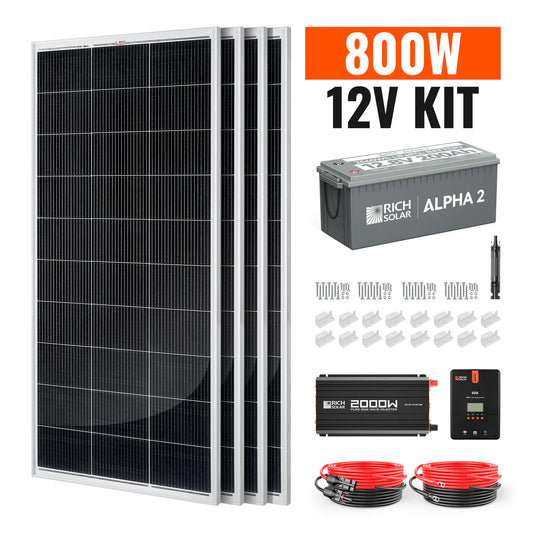 Rich Solar 800 Watt Complete Solar Kit