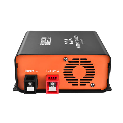 RICH SOLRA 12V DC-DC Battery Charger for RV, Van, Boat, Off-Grid | Lithium & Lead-Acid Batteries