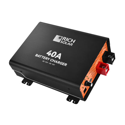 RICH SOLRA 12V DC-DC Battery Charger for RV, Van, Boat, Off-Grid | Lithium & Lead-Acid Batteries
