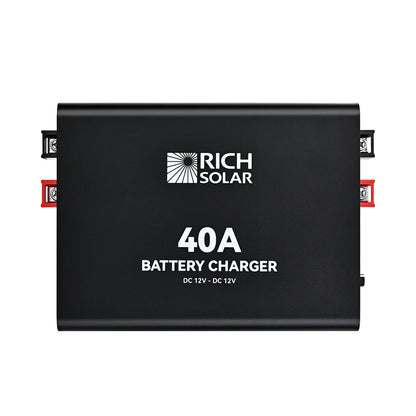 RICH SOLRA 12V DC-DC Battery Charger for RV, Van, Boat, Off-Grid | Lithium & Lead-Acid Batteries