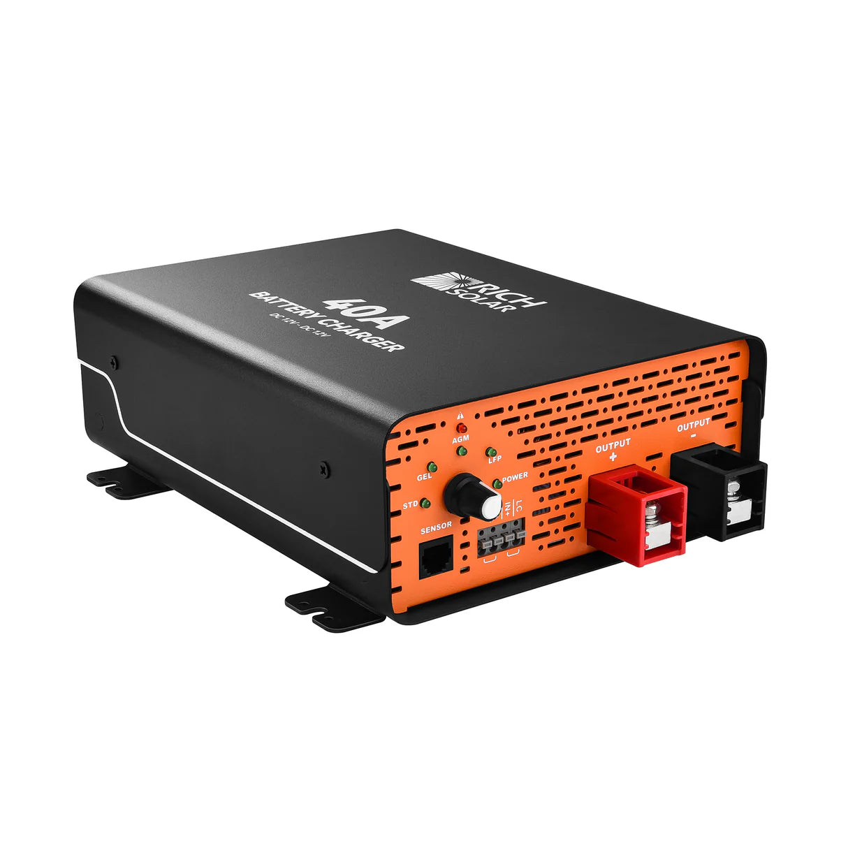 RICH SOLRA 12V DC-DC Battery Charger for RV, Van, Boat, Off-Grid | Lithium & Lead-Acid Batteries