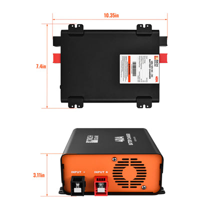 RICH SOLRA 12V DC-DC Battery Charger for RV, Van, Boat, Off-Grid | Lithium & Lead-Acid Batteries