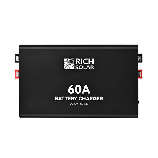 RICH SOLRA 12V DC-DC Battery Charger for RV, Van, Boat, Off-Grid | Lithium & Lead-Acid Batteries