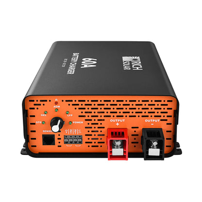 RICH SOLRA 12V DC-DC Battery Charger for RV, Van, Boat, Off-Grid | Lithium & Lead-Acid Batteries