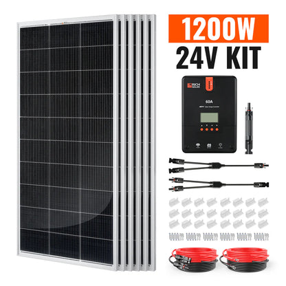 Rich Solar 1200 Watt RV & Camping Solar Kit