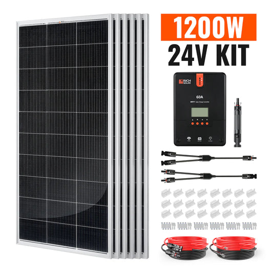 Rich Solar 1200 Watt RV & Camping Solar Kit