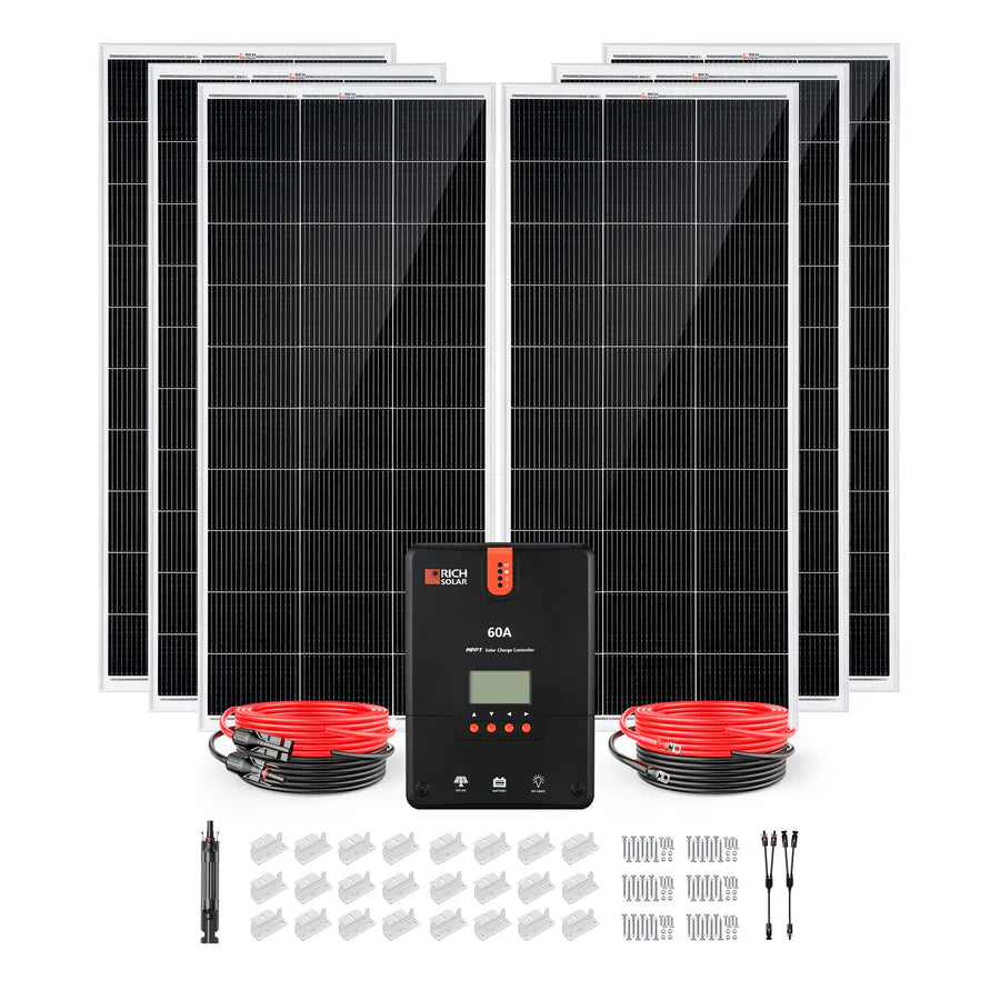 Rich Solar 1200 Watt RV & Camping Solar Kit