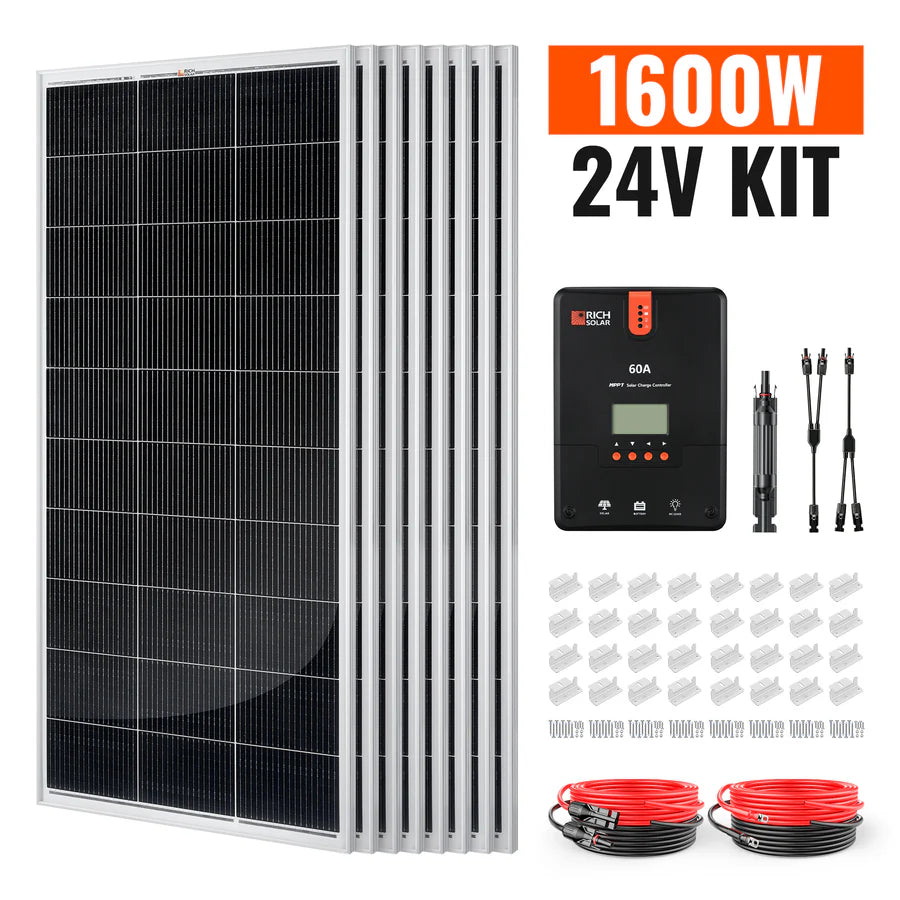 Rich Solar 1600 Watt RV & Camping Solar Kit