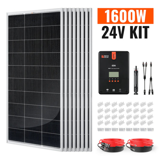 Rich Solar 1600 Watt RV & Camping Solar Kit