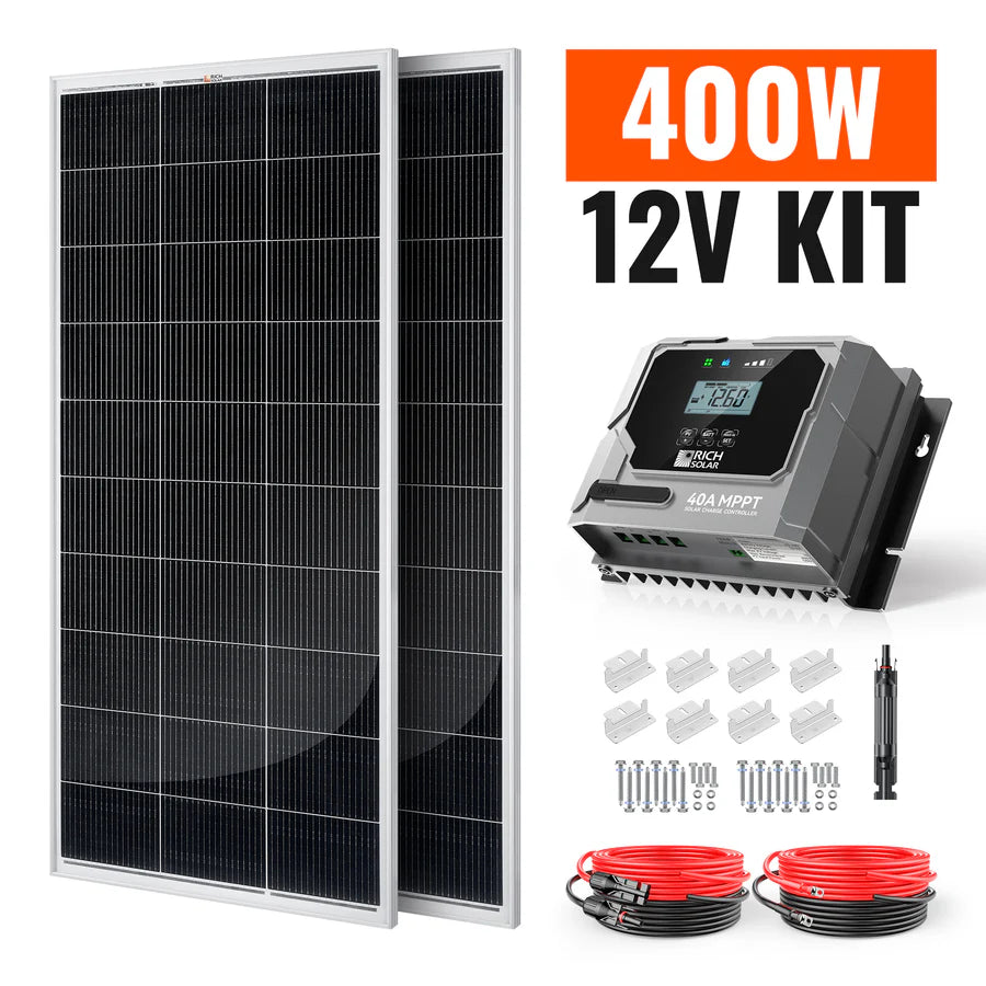 Rich Solar 400 Watt RV & Camping Solar Kit