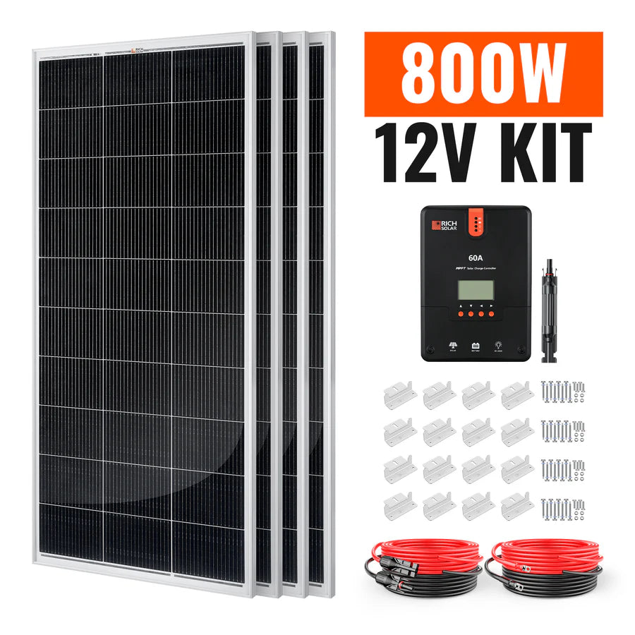 Rich Solar 800 Watt RV Camping Solar Kit