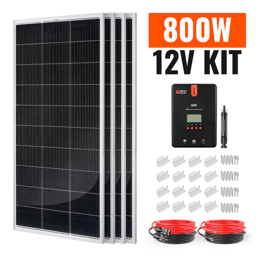 Rich Solar 800 Watt RV &amp; Camping Solar Kit