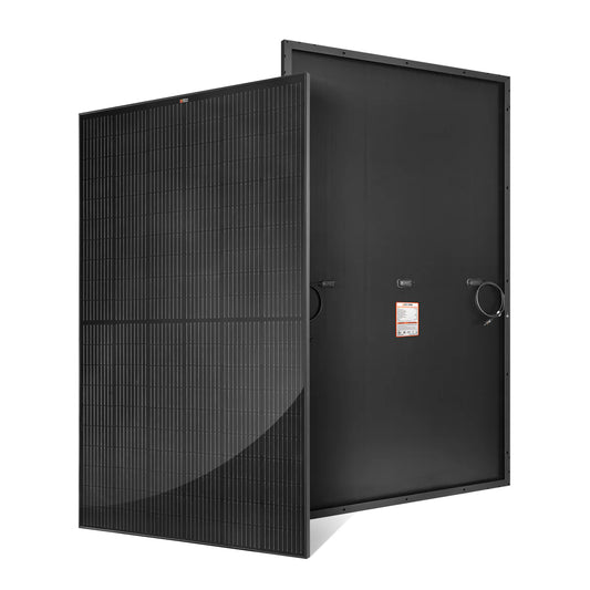 Rich Solar MEGA 370 PRO ONYX | 370 Watt Solar Panel | 24V Off-Grid Solar Panel for Residential, Commercial, Agriculture | 25-Year Output Warranty