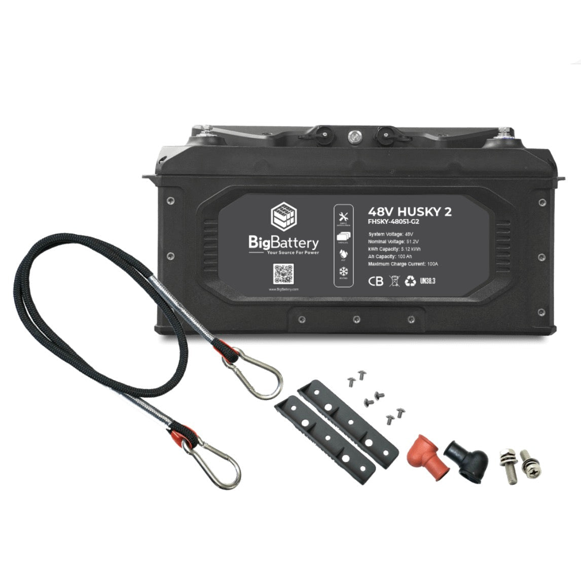 BigBattery| 48V HUSKY 2 – LiFePO4 – 100Ah – 5.12kWh