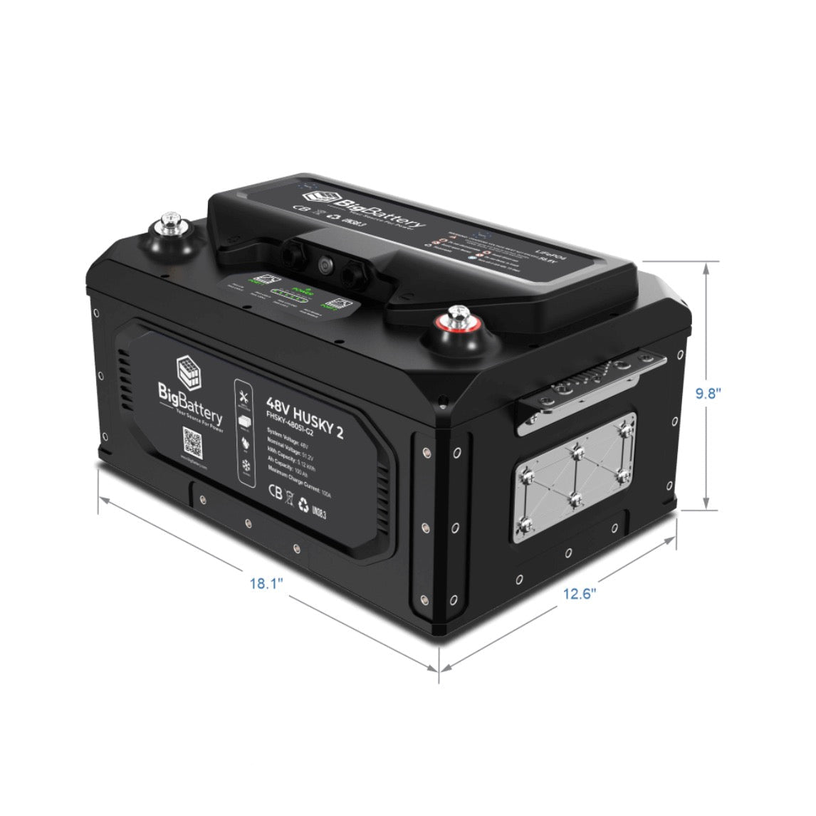 BigBattery| 48V HUSKY 2 – LiFePO4 – 100Ah – 5.12kWh