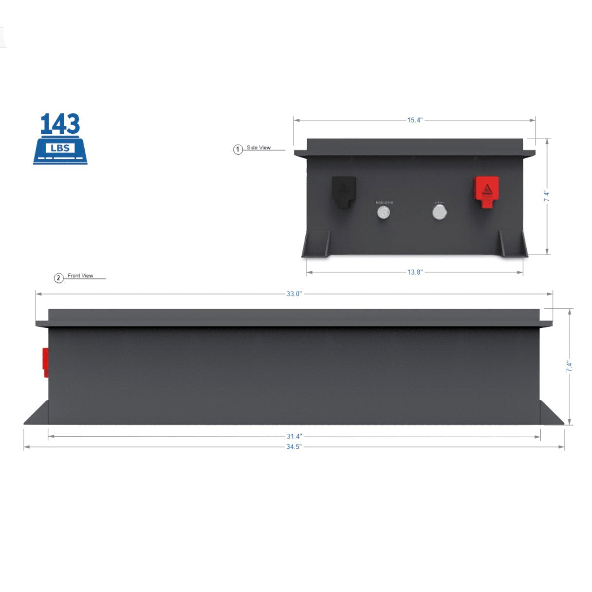 BigBattery| 72V RAPTOR 2 – 7.68kWh LiFePO4