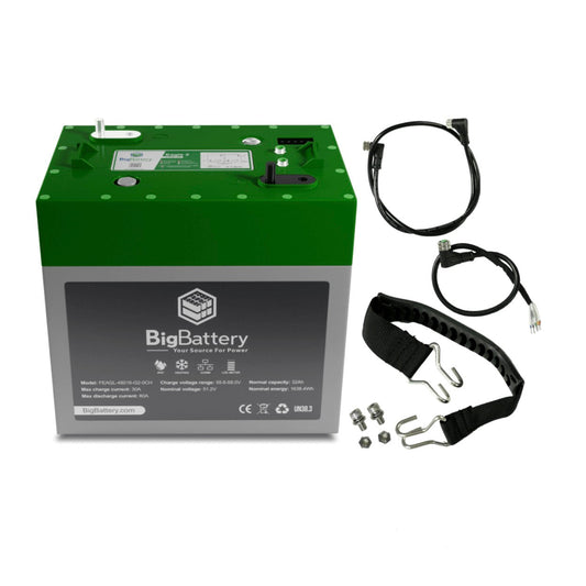 BigBattery| 48V EAGLE 2 – LiFePO4 – 32Ah – 1.63kWh – Golf & Utility Carts