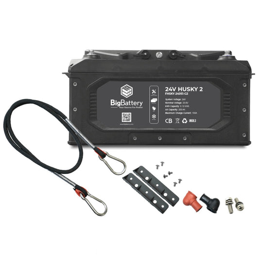 BigBattery| 24V HUSKY 2 – LiFePO4 – 200Ah – 5.12kWh