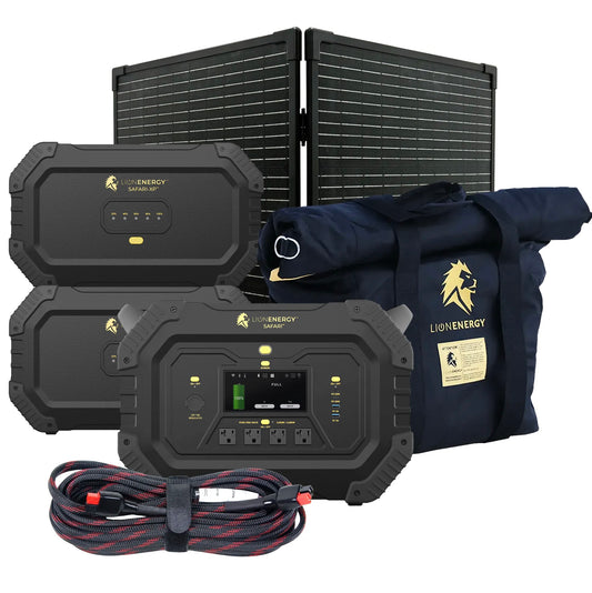 LionEnergy|Safari+2*XP-Portable Power Station Bundle(3,000W, 4,300Wh, LiFePO4)