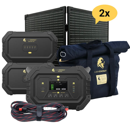 LionEnergy|Safari+2*XP-Portable Power Station Bundle(3,000W, 4,300Wh, LiFePO4)