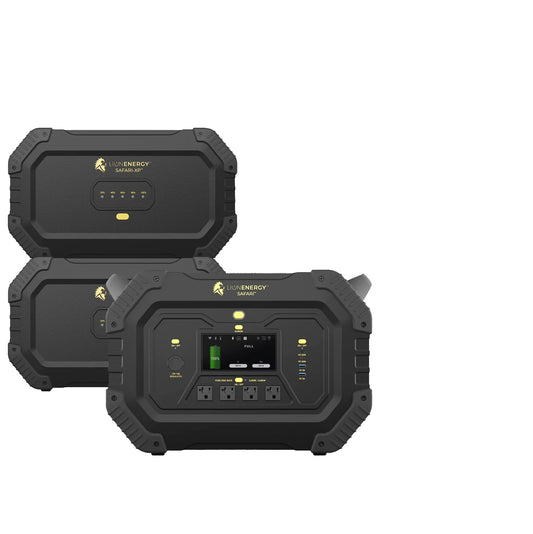 LionEnergy|Safari+2*XP-Portable Power Station Bundle(3,000W, 4,300Wh, LiFePO4)