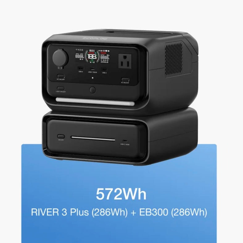 EcoFlow RIVER 3 Max Plus (RIVER 3 Plus +Extra Battery 600)