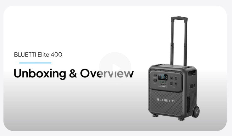 Load video: BLUETTI Elite 400 | Unboxing &amp; Overview