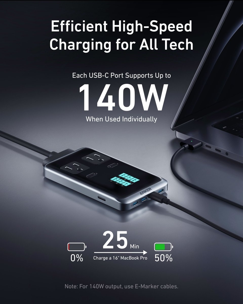 Anker Prime Charging Station (8-in-1, 240W)-EcoPowerit