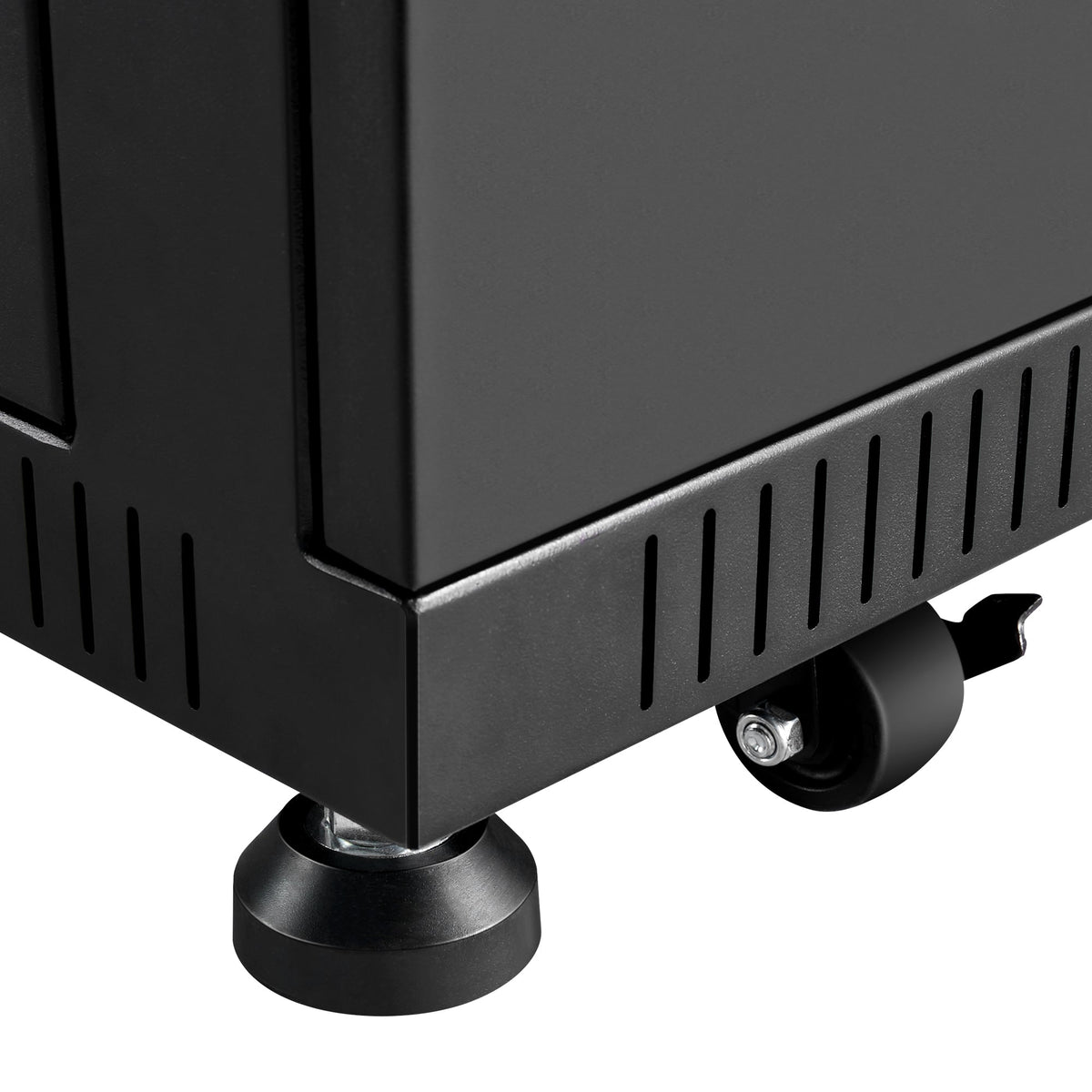 Rich SolarBattery Server Rack for ALPHA 5 PRO | 6-Slot Enclosed Battery Cabinet | Includes Wheels & 600A Bus Bar Covers | Pre-assembled