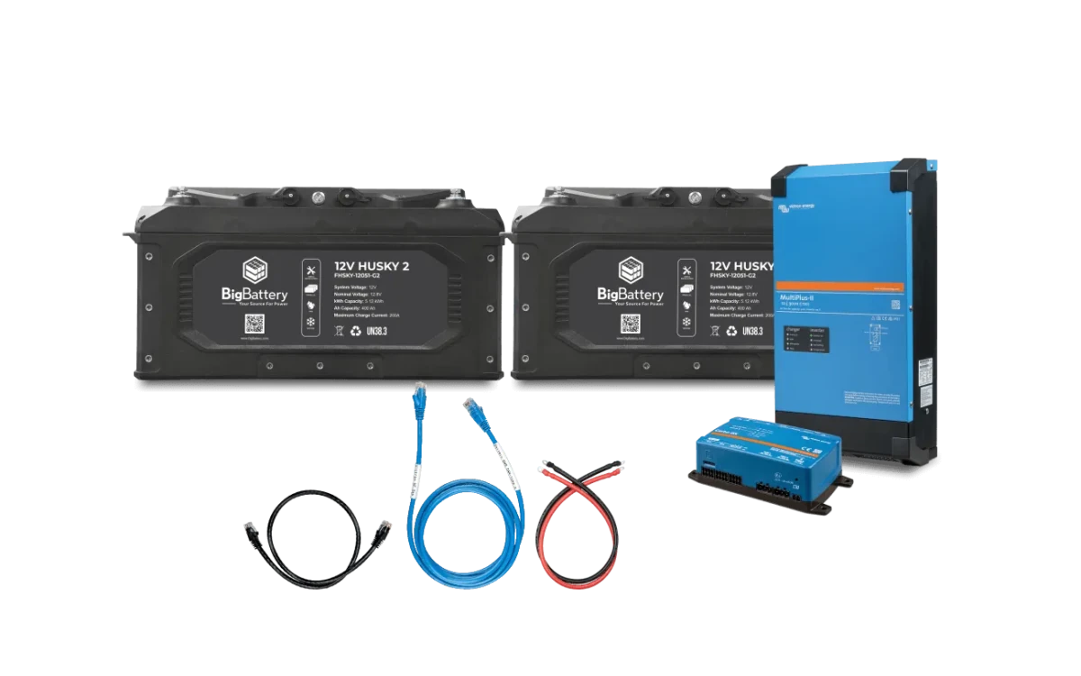 BigBattery 12V HUSKY 2 INV– 12V Victron 3000W Inverter/Charger Kits-EcoPowerit