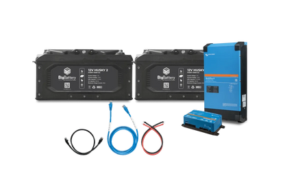 BigBattery 12V HUSKY 2 INV– 12V Victron 3000W Inverter/Charger Kits-EcoPowerit