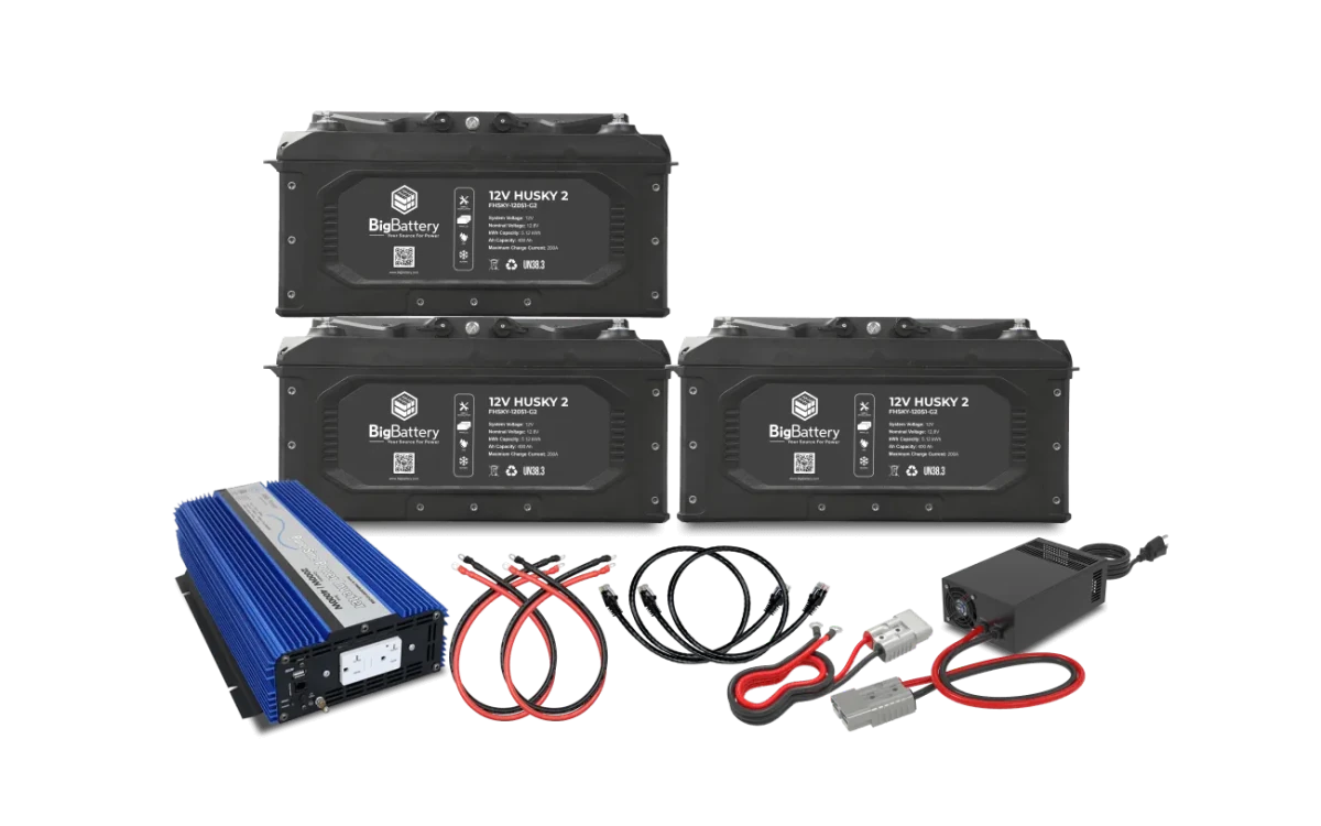 BigBattery 12V HUSKY2 INV-AIMS Inverter with Charger Kits-EcoPowerit