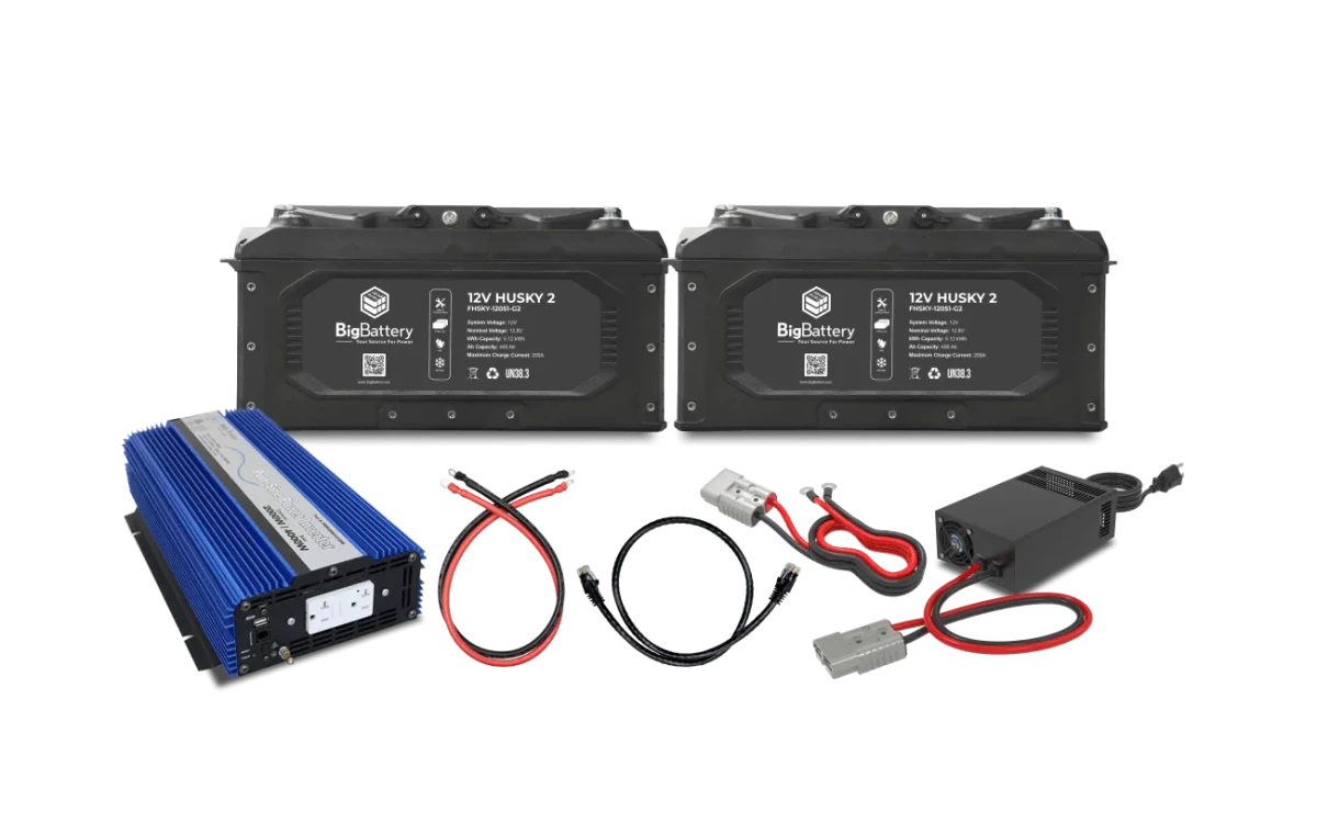 BigBattery 12V HUSKY2 INV-AIMS Inverter with Charger Kits-EcoPowerit