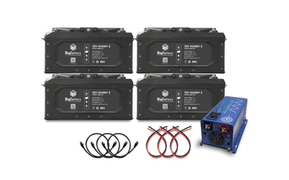 BigBattery 12V HUSKY2 INV KIT & 12V AIMS 2000W Inverter/Charger-EcoPowerit